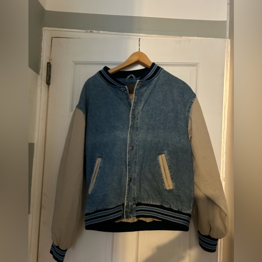 Vintage port authority Jean jacket
